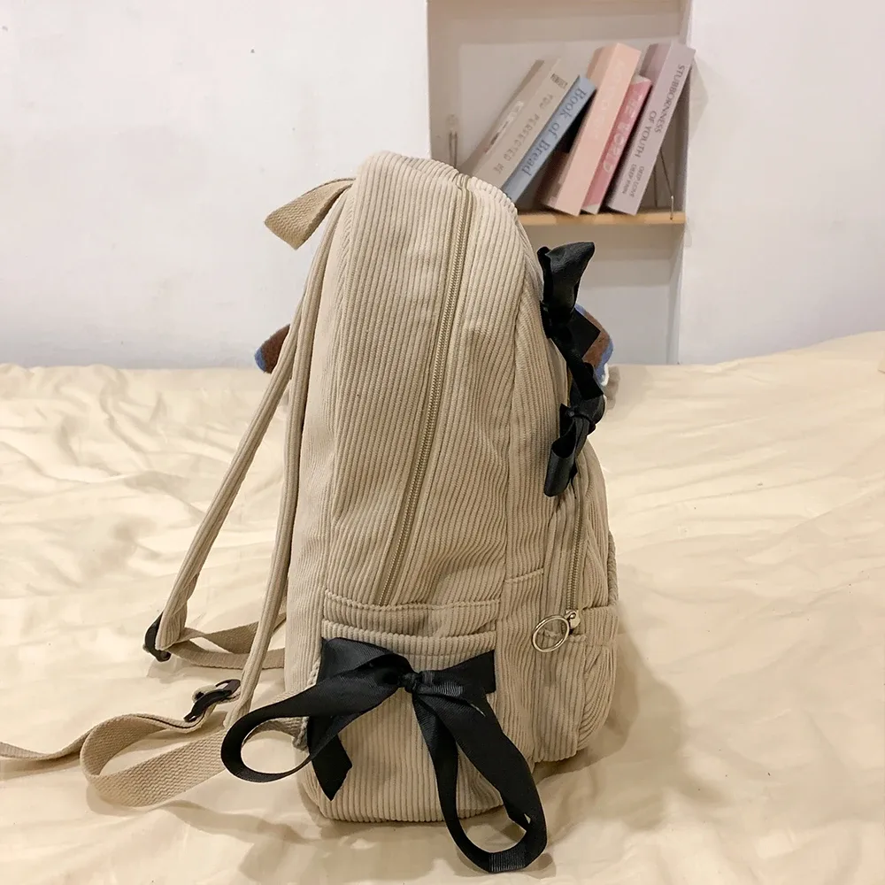 nouveau sac à dos coréen 2025, sac à dos polyvalent pour les trajets quotidiens, sac à dos élégant pour étudiantes, sac à dos à nœud