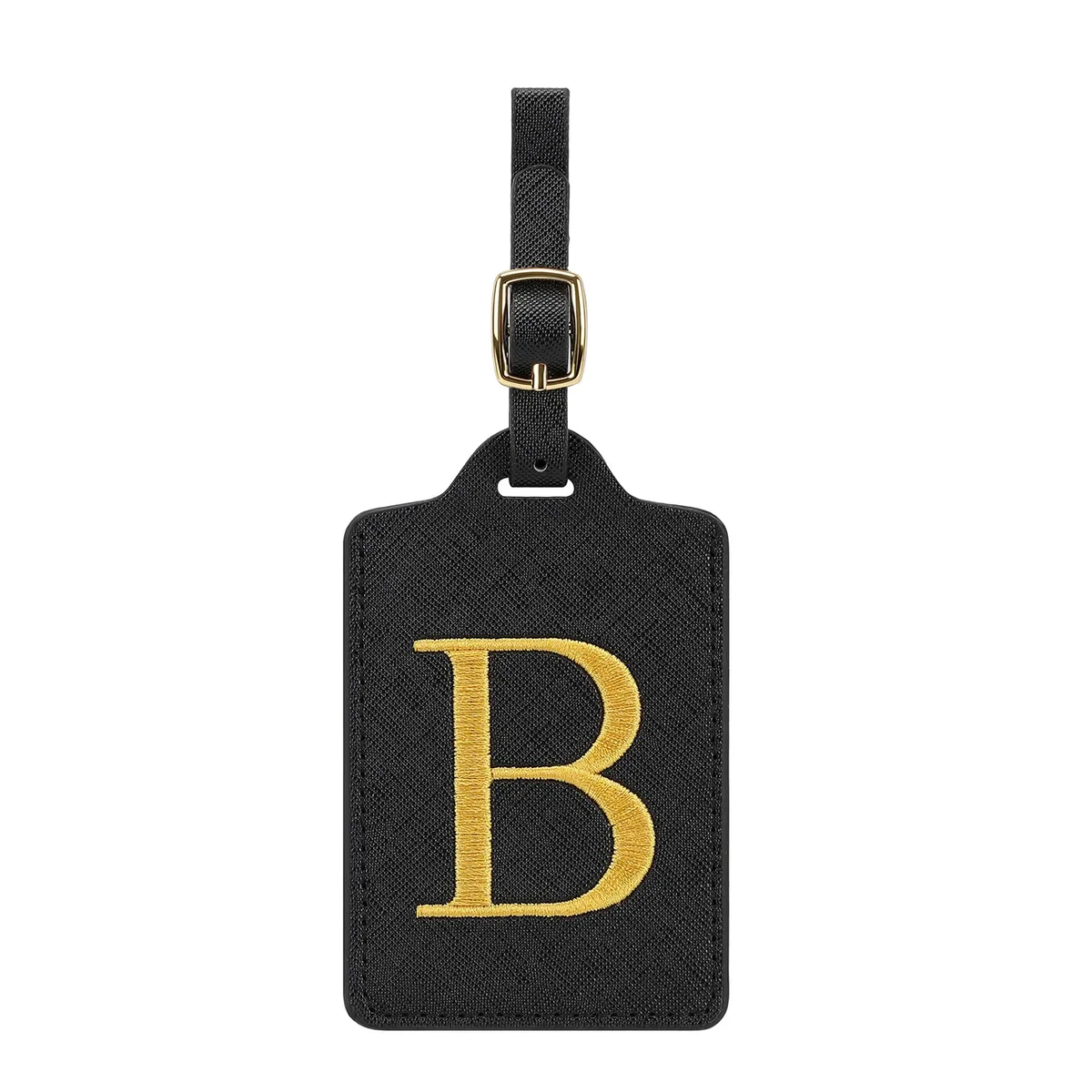étiquette de bagage personnalisée avec 26 lettres, étiquette de nom initiale pour valise, accessoires de voyage anti-perte, adaptée aux voyages, à l'école