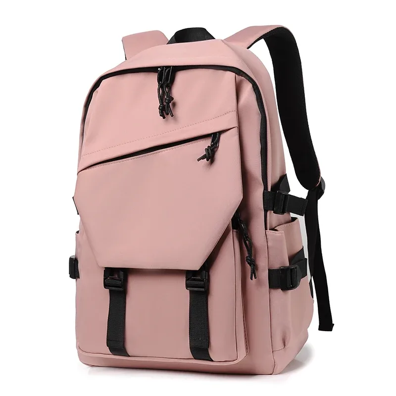 sac à dos de couleur unie à la mode pour hommes, léger et durable, adapté au sport, aux voyages et aux déplacements quotidiens, avec compartiment pour ordinateur portable