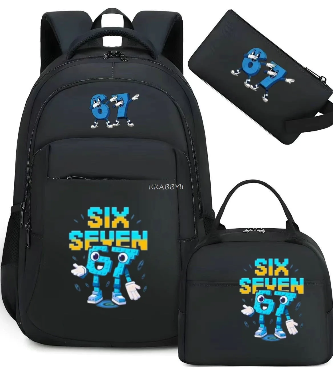 sac à dos steal a brainrot avec sac à lunch pour adolescents et étudiants, ensemble de voyage décontracté et confortable