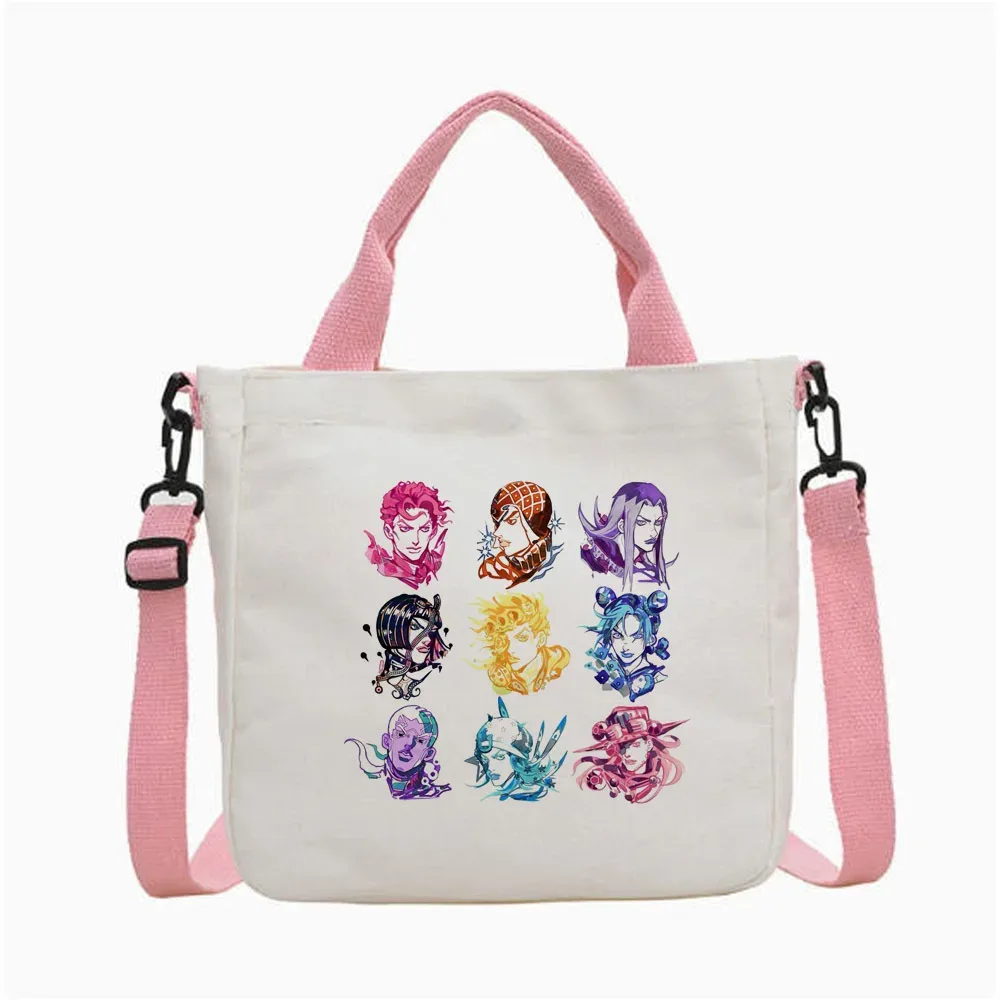 sac fourre-tout jojo bizarre adventure steel ball run, sac fourre-tout pliable pour femme, sac à bandoulière pour le shopping y2k