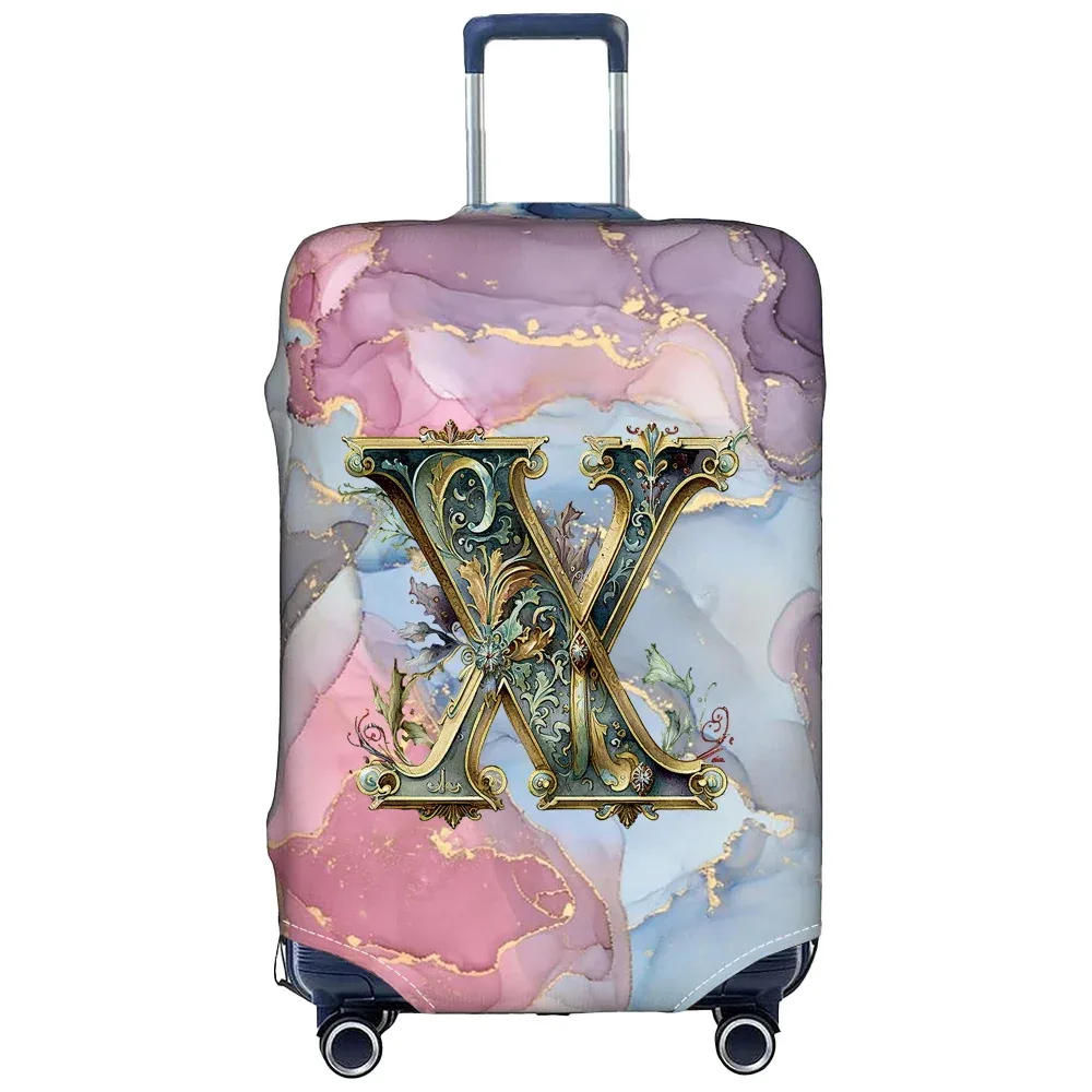 housse de protection pour bagages en tissu extensible, étui de protection pour valise série graphique, housse anti-poussière pour bagages, valise adaptée de 18 à 32 pouces