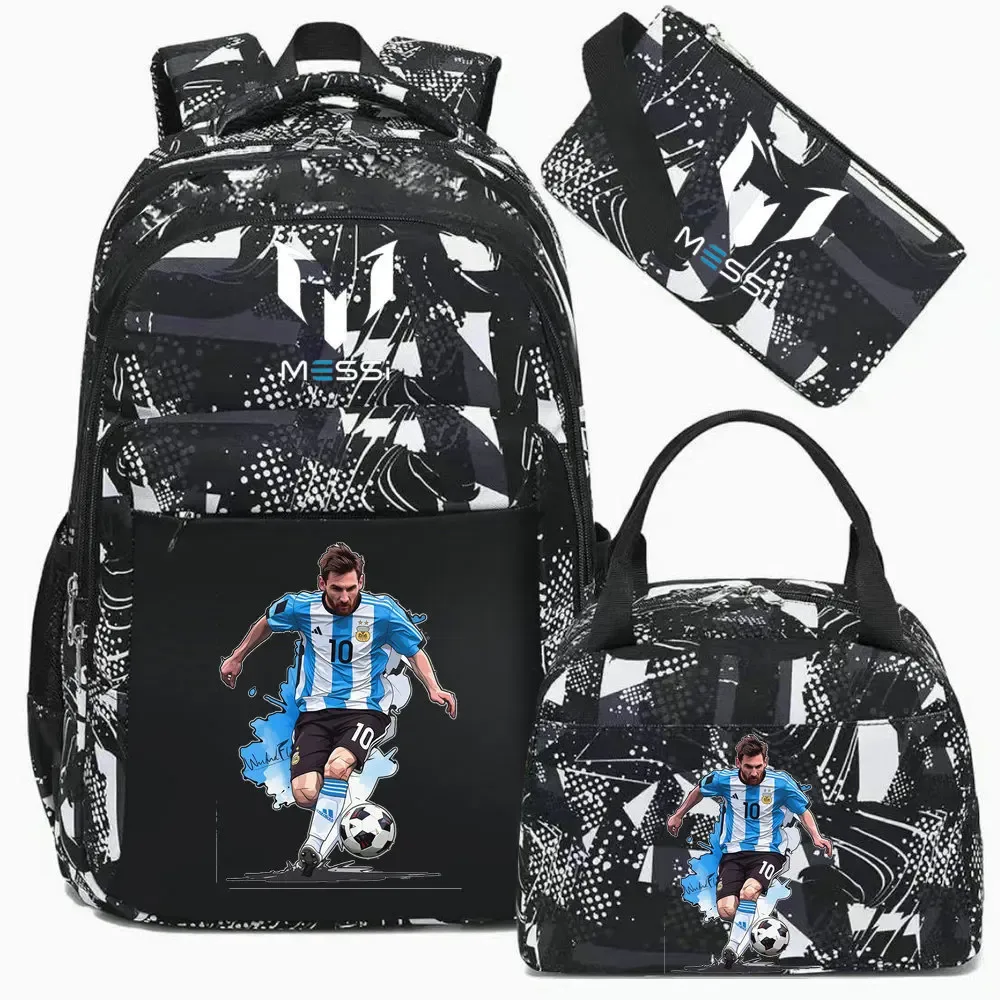 sac à dos imprimé messi, sac à dos de sport, de football, décontracté, pour femmes et hommes, sacs d'école harajuku, sacs d'école pour femmes et hommes, mochilas de voyage