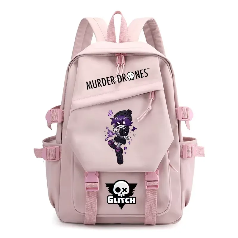 sacs à dos fashion murder drones pour étudiants, sac à dos à double bandoulière imprimé dessin animé, sac à dos pour ordinateur portable pour femmes et hommes, sac d'école tendance urbaine