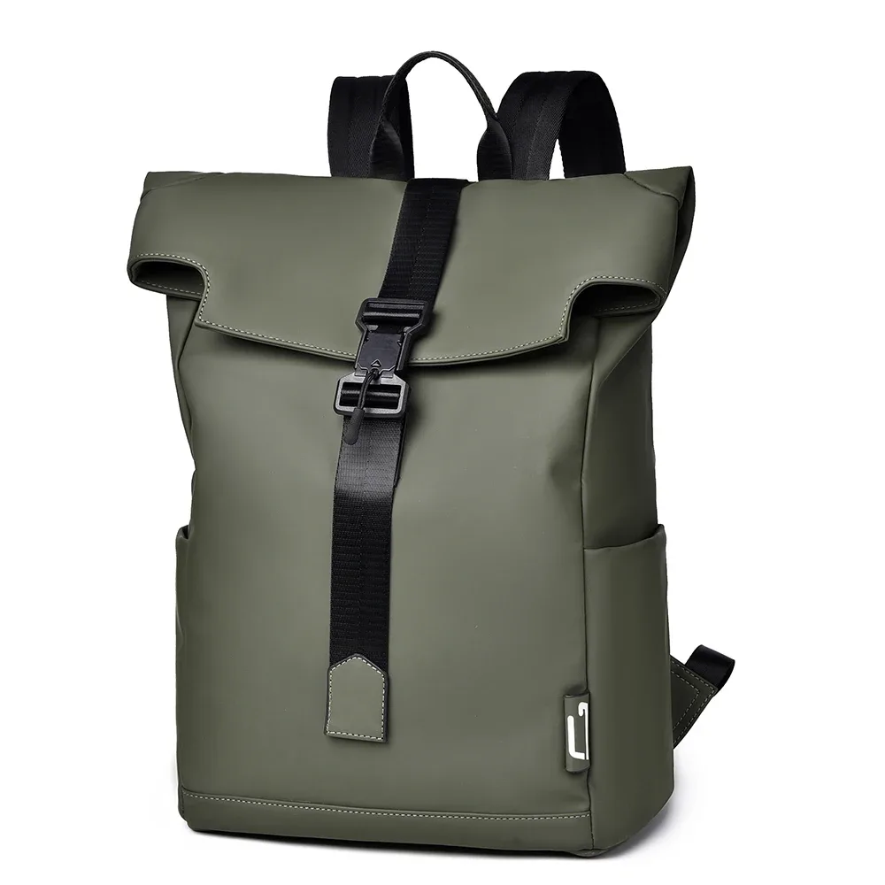 sac à dos étanche à roulettes pour hommes à la mode avec sangle à boucle pour le bureau et les voyages