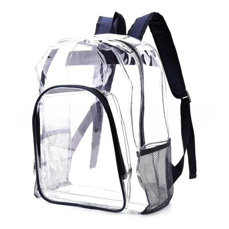 Nouveau Sac à Dos Scolaire Transparent en PVC Tendance pour Étudiants, Sac de Voyage Créatif et Mignon, Sac à Dos Populaire pour Activités de Plein Air