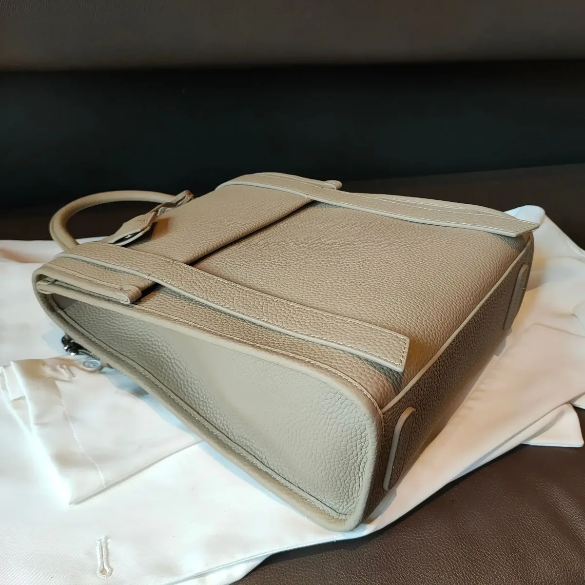 sac à dos en cuir de vache pour femme, grande capacité, style coréen simple, hit-color, full mars, sac double initié pour femme, qualité supérieure, nouveau