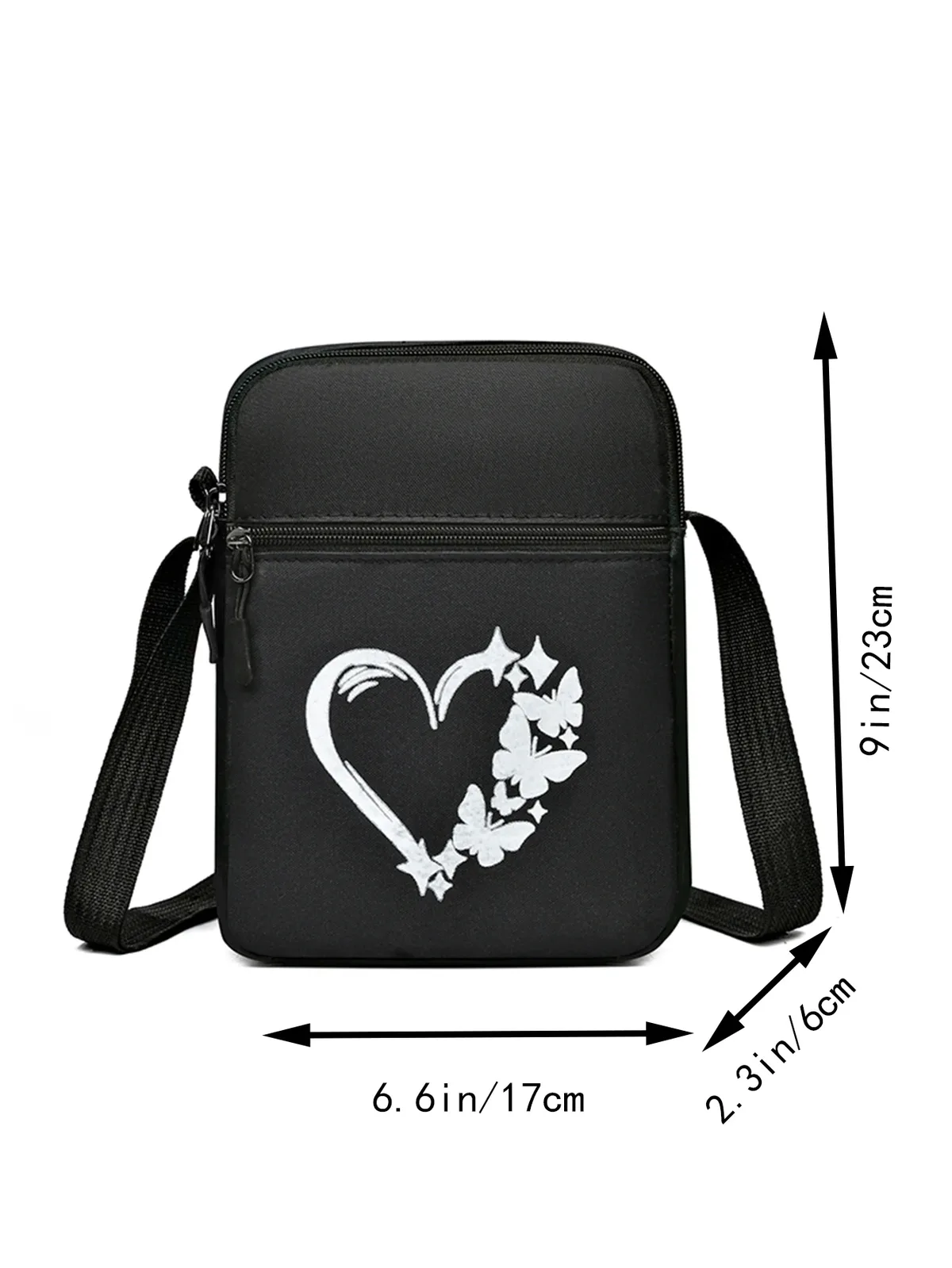 mini sac à bandoulière unisexe – pochette de téléphone compacte avec sangle réglable (cou/taille portable) pour hommes et femmes
