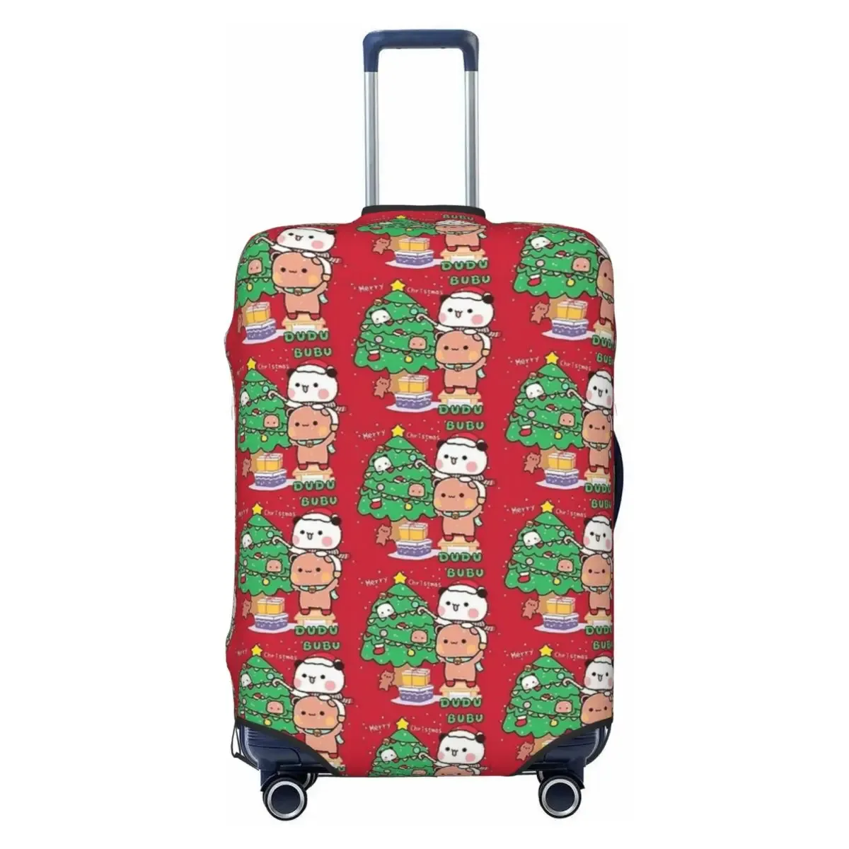 housse de valise peach and goma bubu dudu, motif ours mignon, pour voyage en avion, protection pratique pour bagages