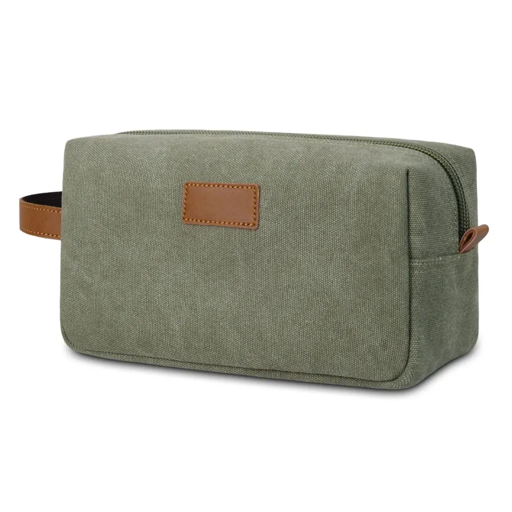trousse de toilette multifonctionnelle en toile avec logo personnalisé, sac de voyage pour hommes, trousse de rasage suspendue, trousse de toilette pour hommes