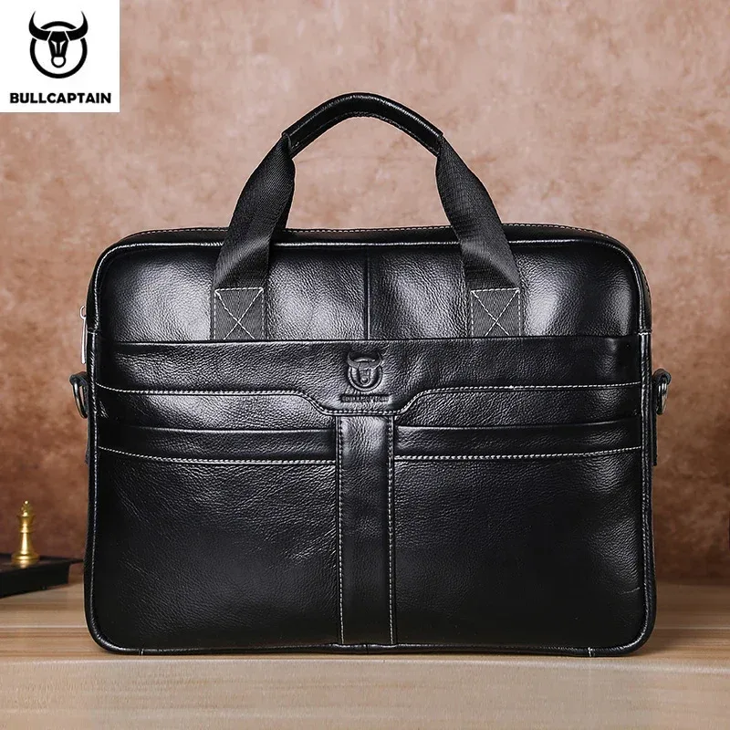 porte documents cuir véritable cuir vache blanc marron rectangle poignée supérieure bandoulière amovible loquet usage professionnel voyage affaires
