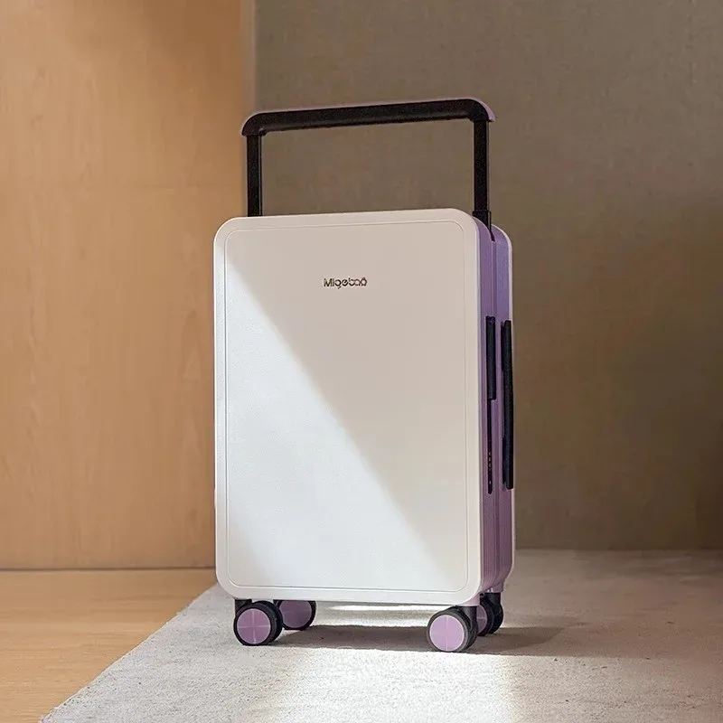 valise pc jaune noir gris système tsa serrure poignée large roues toupie compacts voyage organisés segurança modernes linhas verticale façade contraste efficace intérieur compartiments