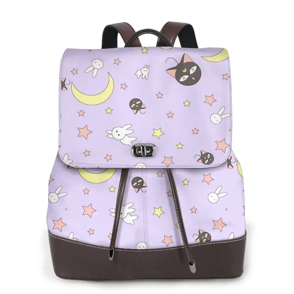 s-sailor-m-moon nouveau sac à dos pour femme tendance, sac à dos en cuir de haute qualité, sac à dos simple et élégant, sac à dos de grande capacité