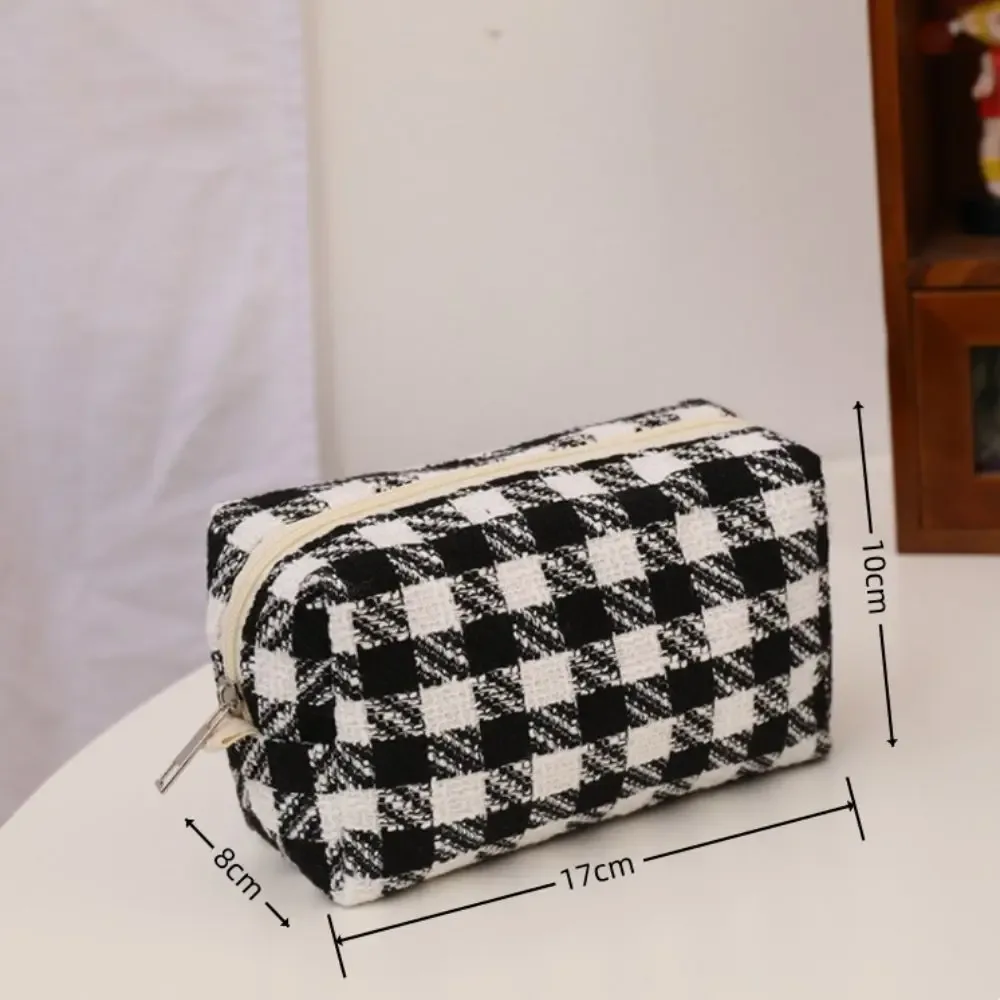 sac à main de maquillage en toile pour filles, trousse à cosmétiques, sac à crayons portable, esthétique brillante, voyage mignon, nouveau
