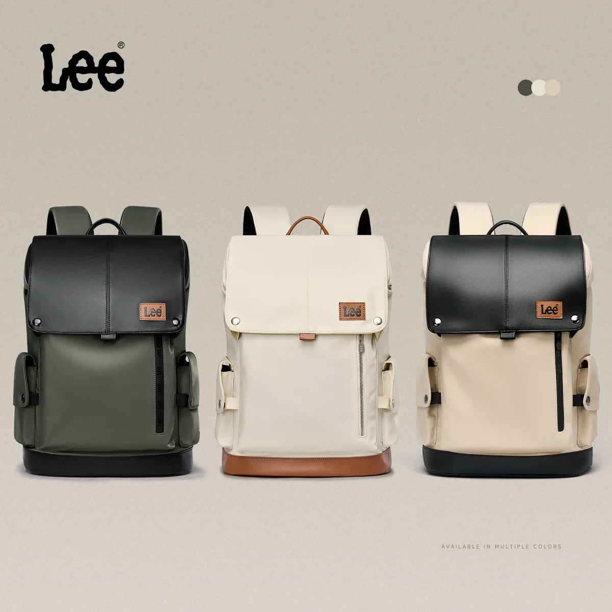 lee nouveau style coréen sac à dos en cuir à rabat femmes hommes grande capacité affaires banlieue voyage sac à dos acheter ordinateur portable école livre sac