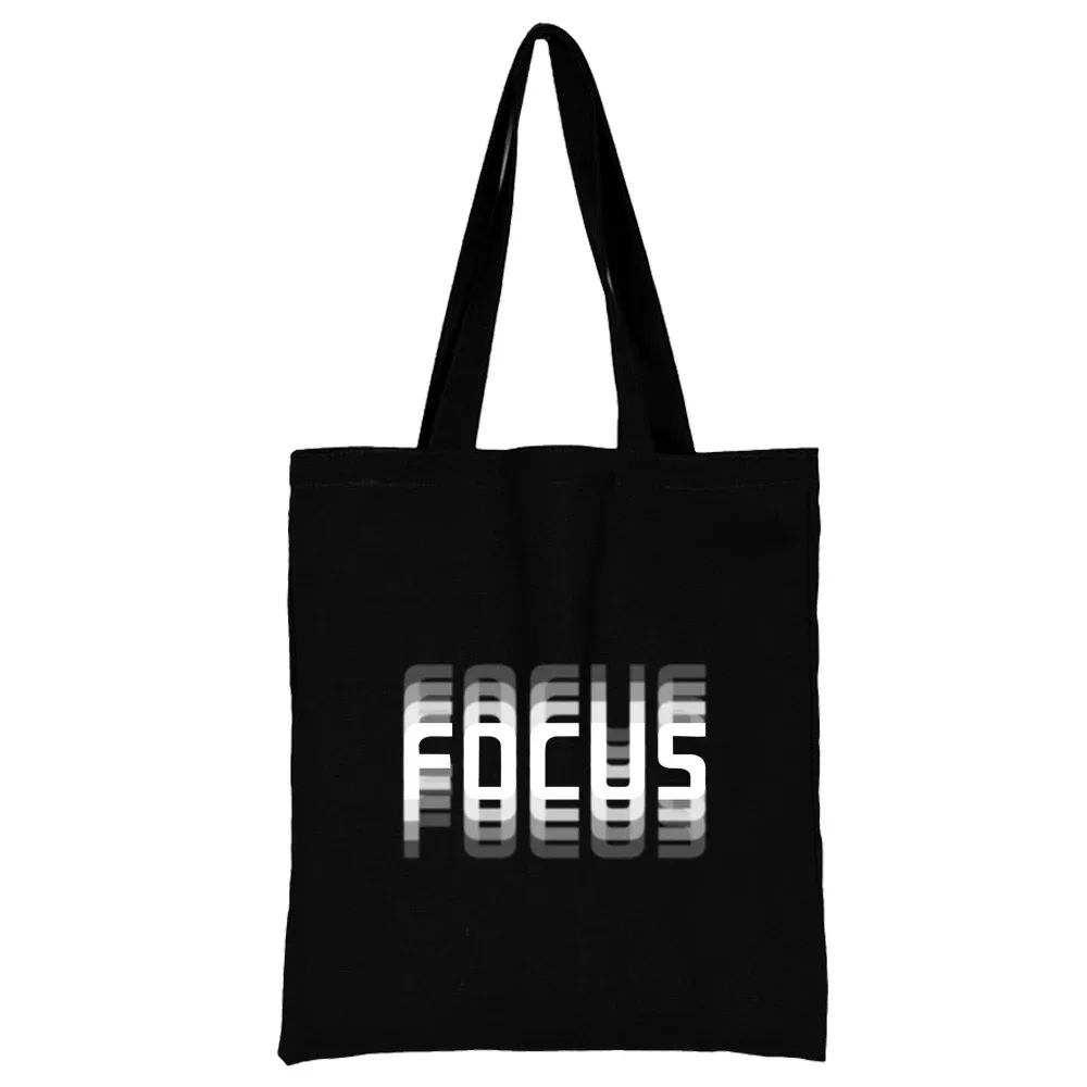 sac de courses en toile pour femmes, sacs à bandoulière, sac à main de shopping, sacs d'épicerie, texte imprimé, nouvelle mode, fourre-tout de rangement écologique