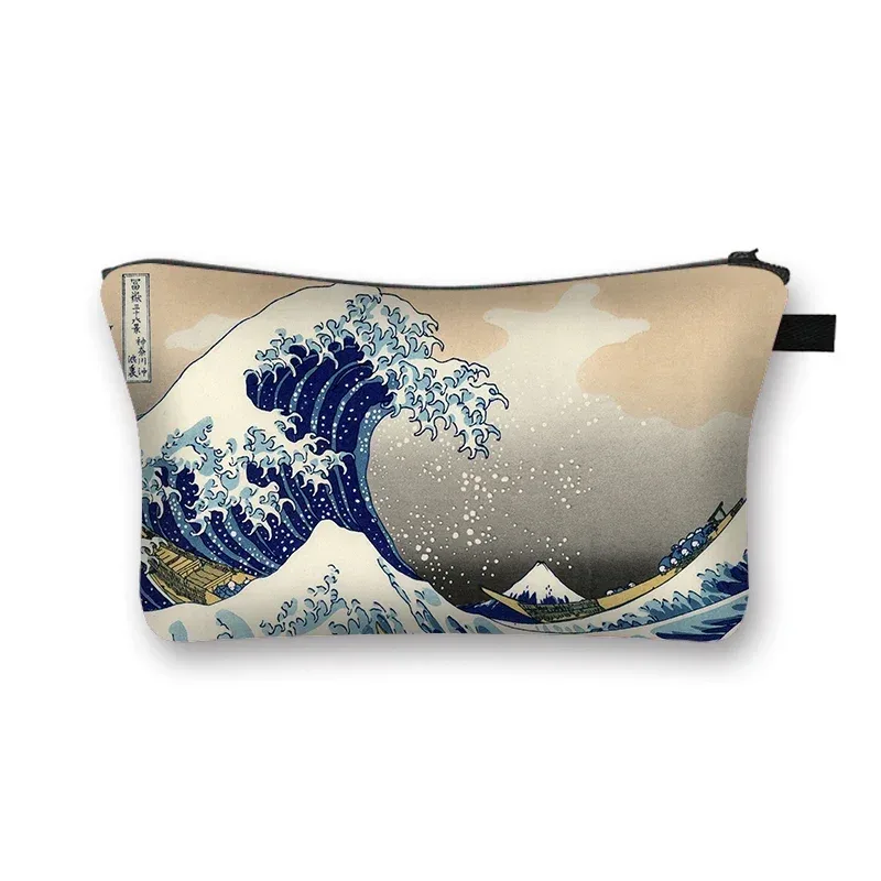 starry night / kiss / waterlily – trousse à cosmétiques pour femmes, trousse de maquillage van gogh / gustav klimt / monet