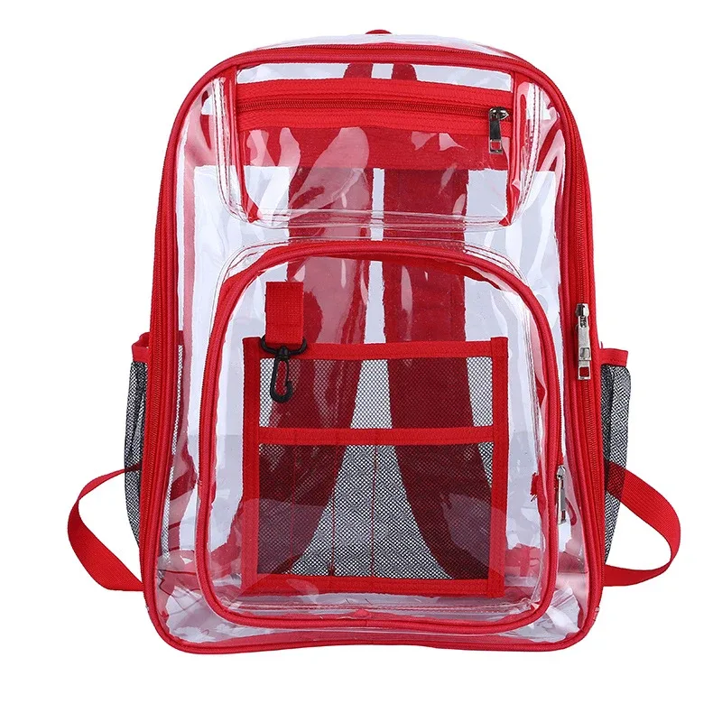 sac à dos étanche transparent unisexe, sacs à dos portables de grande capacité, sac à dos multifonctionnel pour hommes et femmes, mode simple initiée