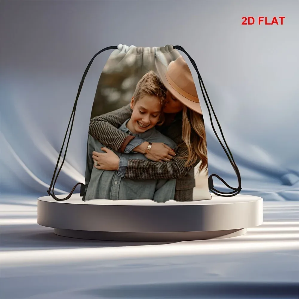 sac à dos personnalisé avec cordon de serrage, sac à cordon portable, adapté pour la salle de sport, les voyages, le sport, cadeau de rentrée scolaire, 1 pièce