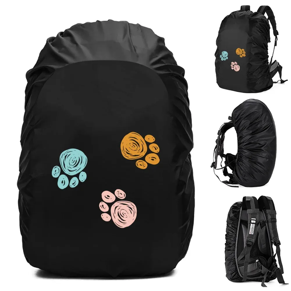 20-70l sac à dos housse de pluie housse anti-poussière pour sac arrière empreintes imprimé étanche camping randonnée sac d'escalade pour housse de pluie