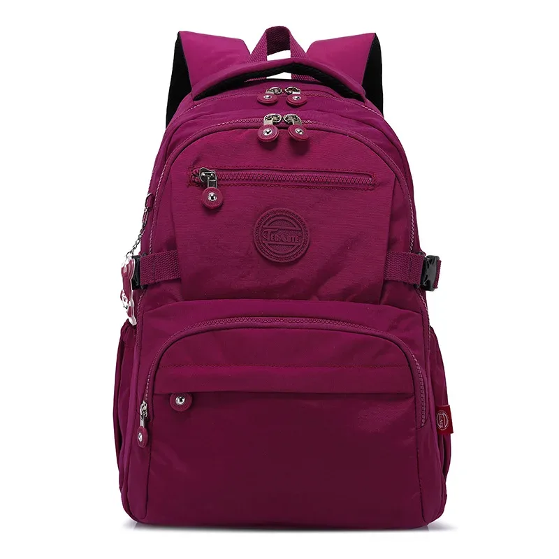 tegaote – sac à dos de voyage léger pour hommes et femmes, sac à dos d'extérieur pour lycéens, sac d'école en nylon imperméable de haute qualité