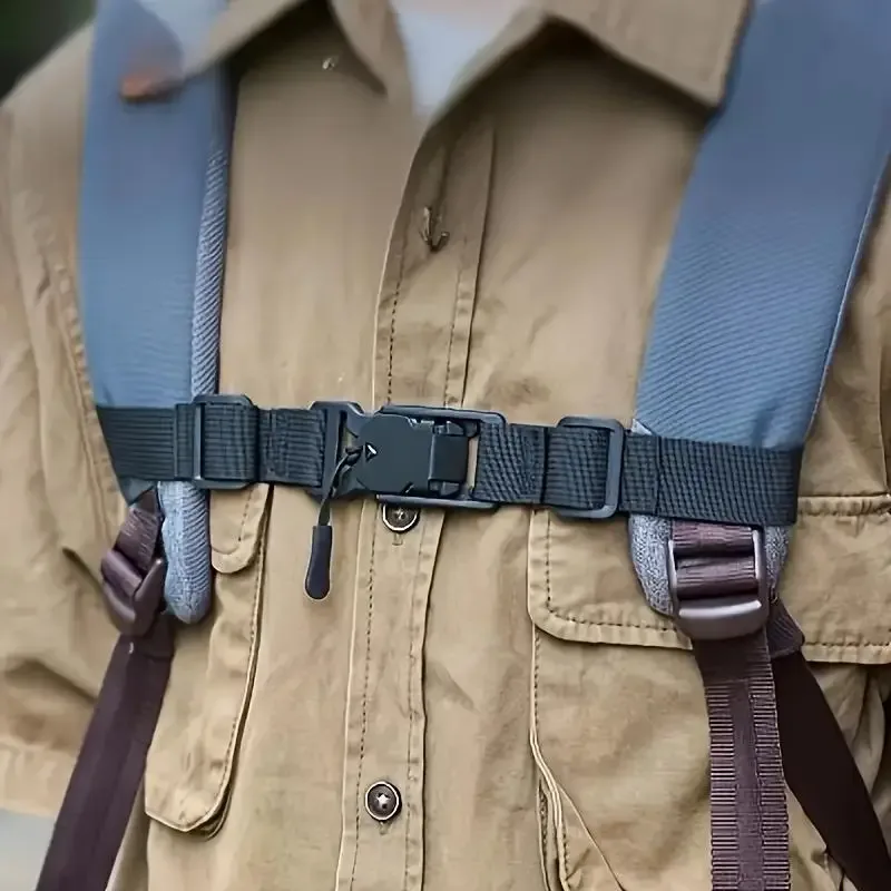 sangle magnétique pour sac à dos, sangle de poitrine détachable facilement, sangle d'épaule réglable, pièces de sangle pour sac tactique de camping en extérieur