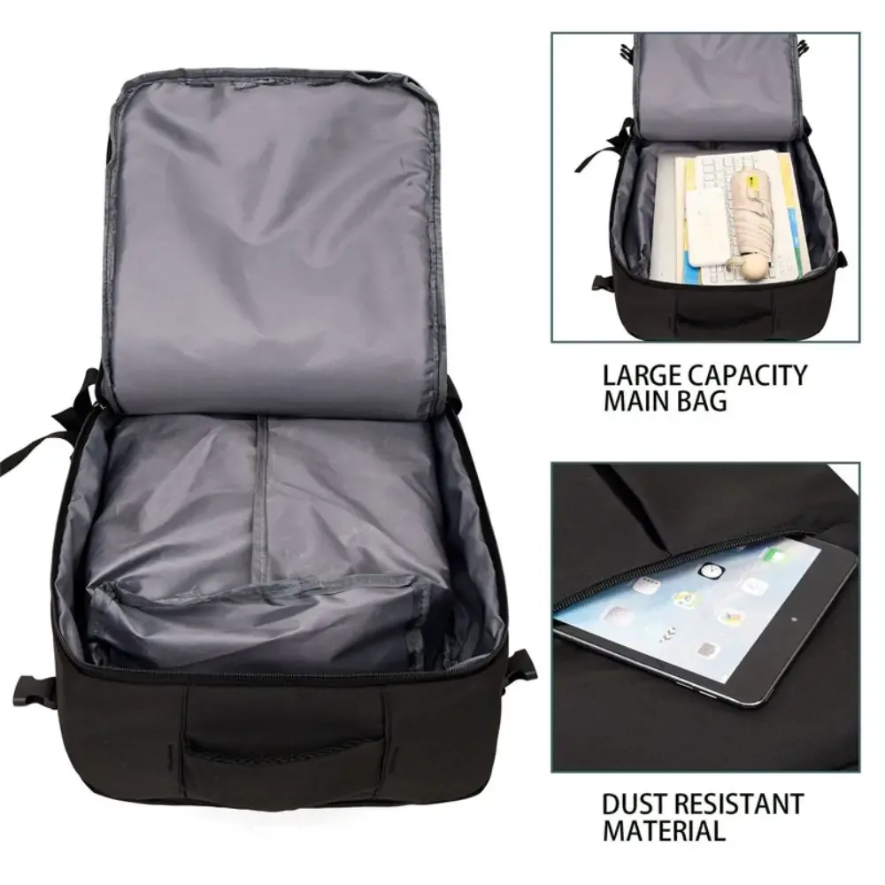 sac à dos de voyage grande capacité, léger, compartiment séparé pour ordinateur portable, ouverture à clapet, sangles de compression latérales