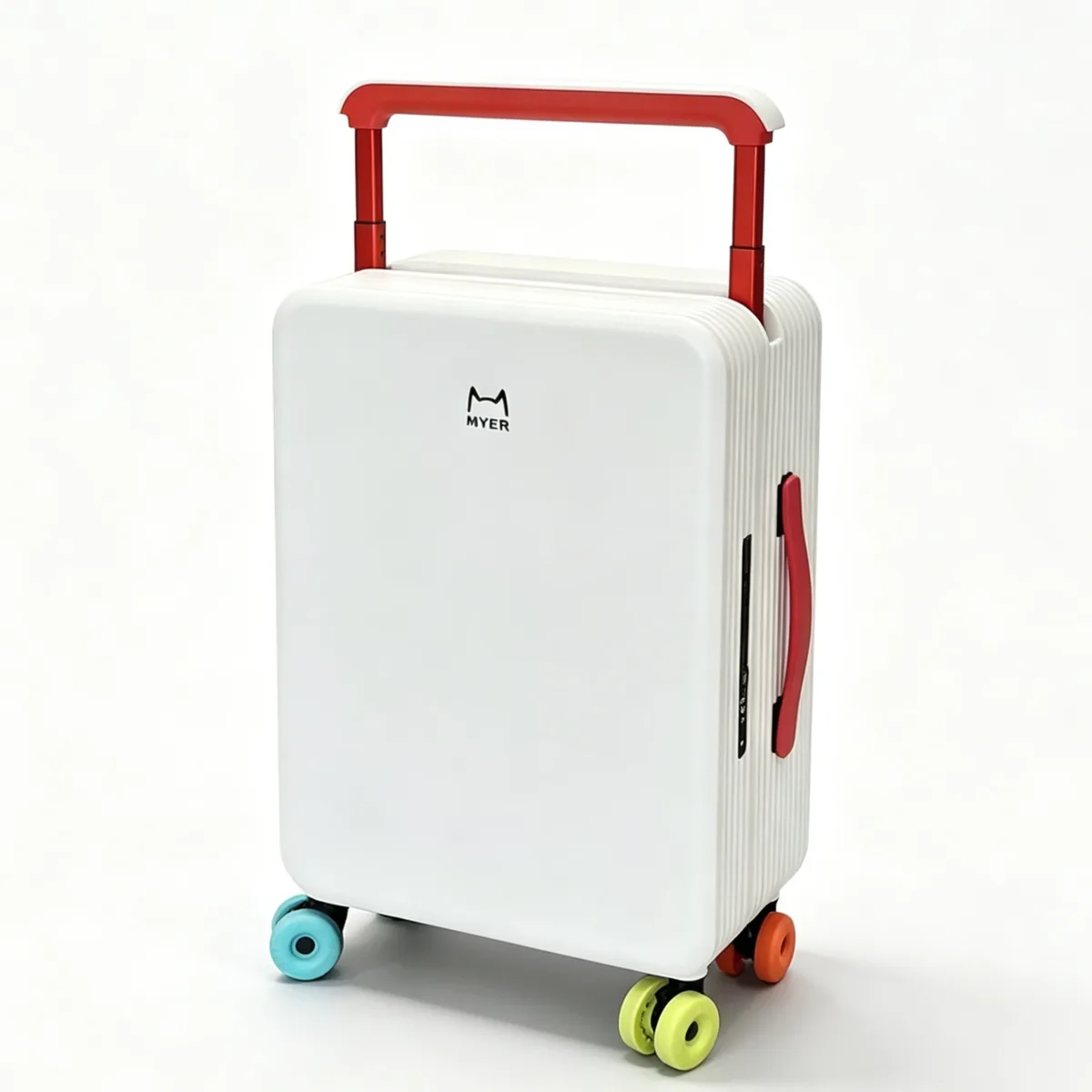 valise de voyage multi-couleurs tendance en polycarbonate rigide 20 pouces, bagage cabine pour femme, à roulettes, avec poignée large, compatible tsa