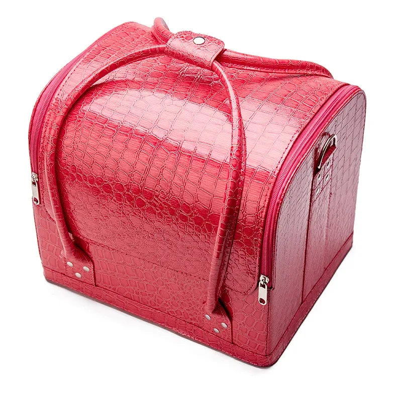 sacs à cosmétiques de grande capacité pour femmes, étui de maquillage, mode, étanche, multicouche, évalué, professionnel, sac de rangement cosmétique