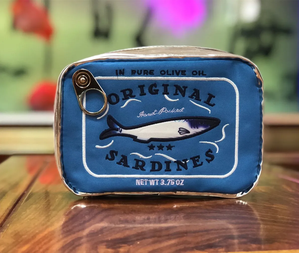 sacs à cosmétiques de voyage sardines en conserve, trousse de toilette créative, portable, mignon, grande capacité, fermeture éclair, multifonction pour week-end, vacances