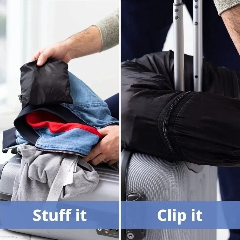 housse de rangement légère et portable pour oreiller de voyage à remplir soi-même, idéale pour les avions – sac de voyage portable pour oreiller de voyage