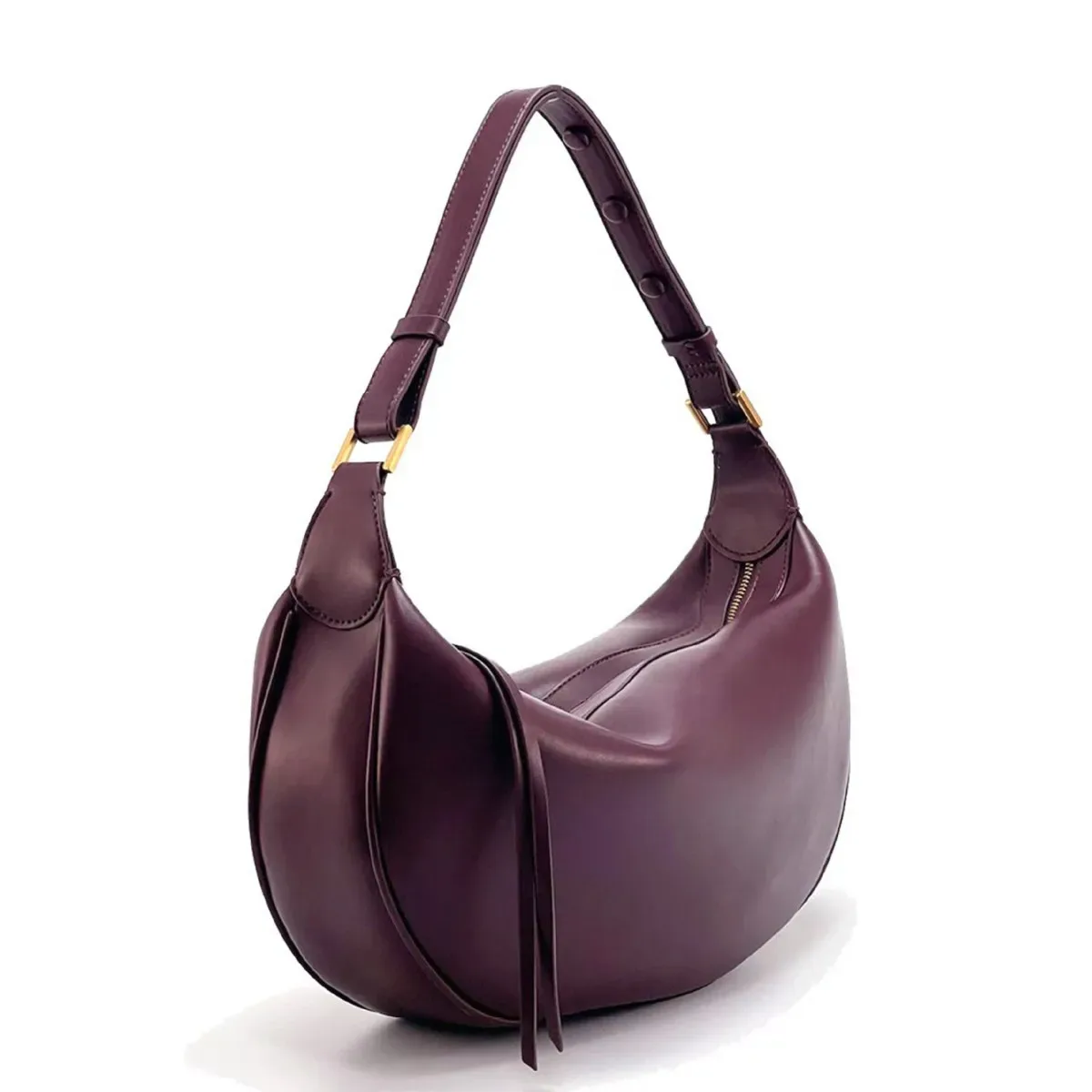 sac à bandoulière en forme de croissant pour femme, grande capacité, sacs à bandoulière en cuir pu tendance, sac à main à la mode