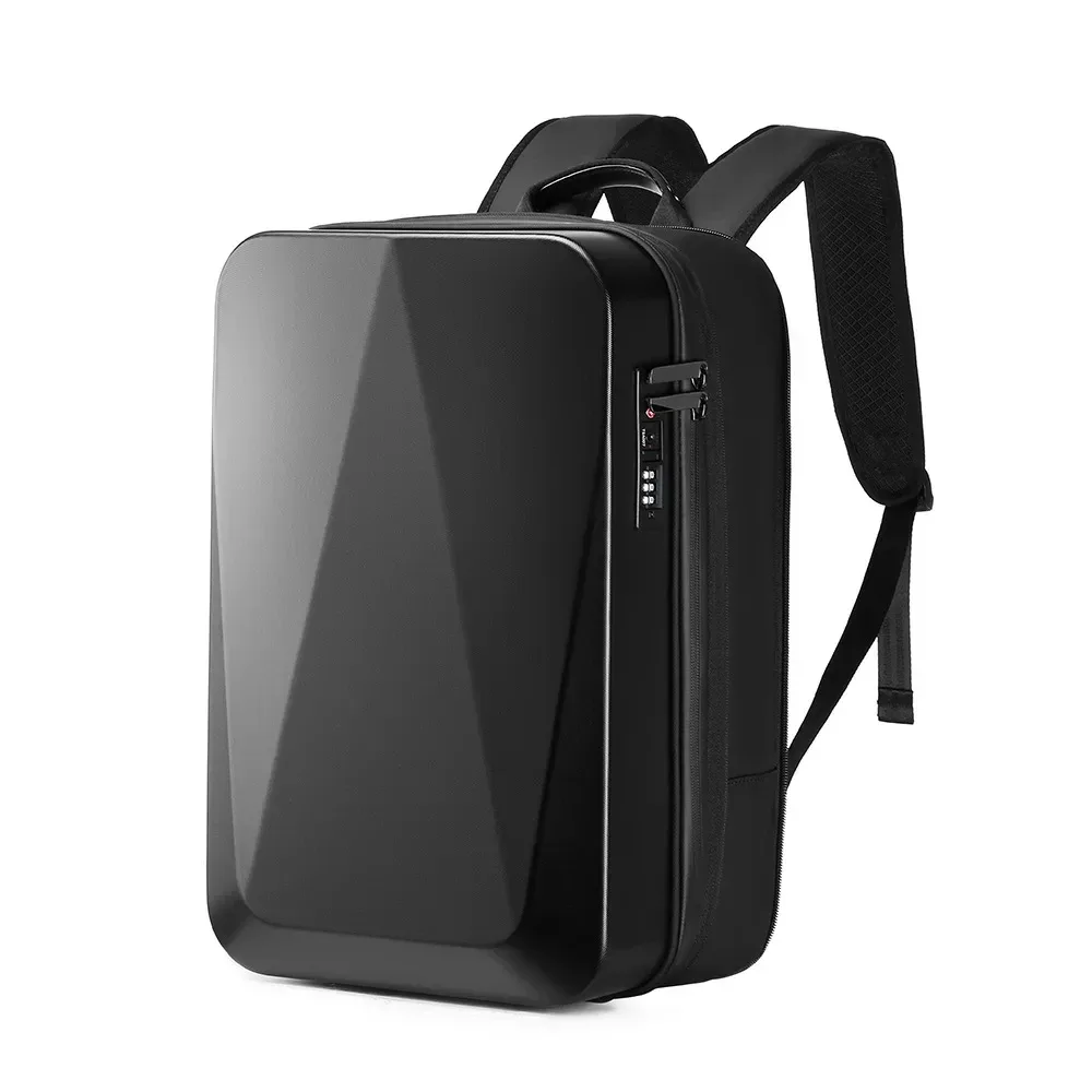 sac à dos rigide pour ordinateur portable 15.6 pouces pour hommes, étanche, antivol, extensible, verrouillage tsa, sac de jeu, sac à dos d'affaires de luxe, charge usb