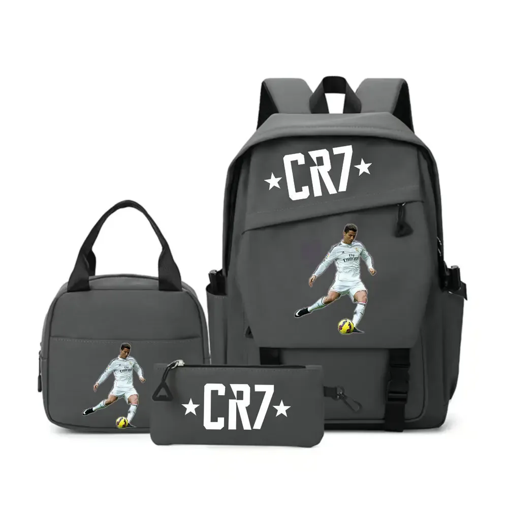 sac à dos cr7 pour étudiants, femmes et hommes, sac à dos tendance pour ordinateur portable, sac à dos quotidien pour adolescents, sac messager
