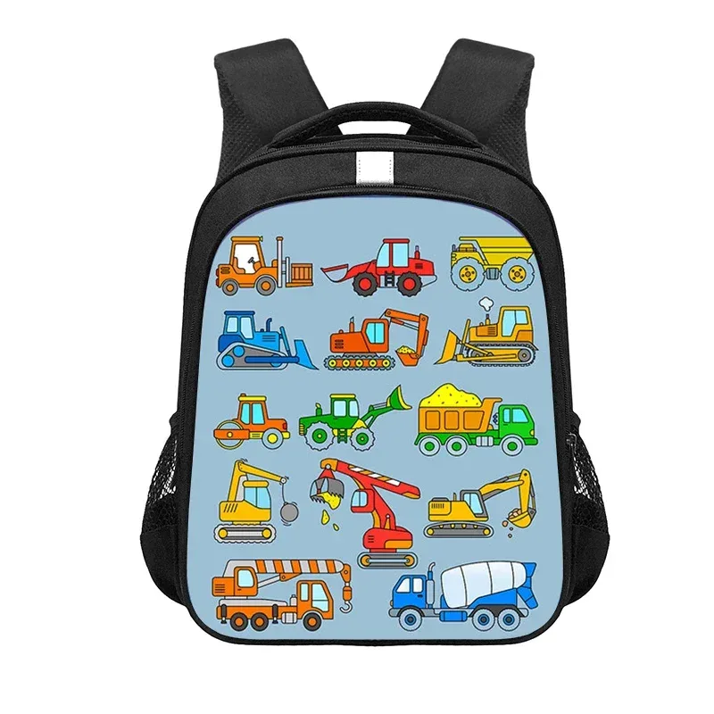sac à dos de jeu avec tracteur de ferme imprimé, sac d'école de dessin animé pour garçon et fille, sac à dos pour ordinateur portable