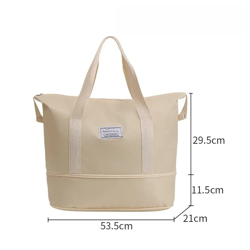 sac de rangement de voyage à bandoulière, sac de rangement pour linge de voyage, grande capacité, compressible, imperméable, pour bagages