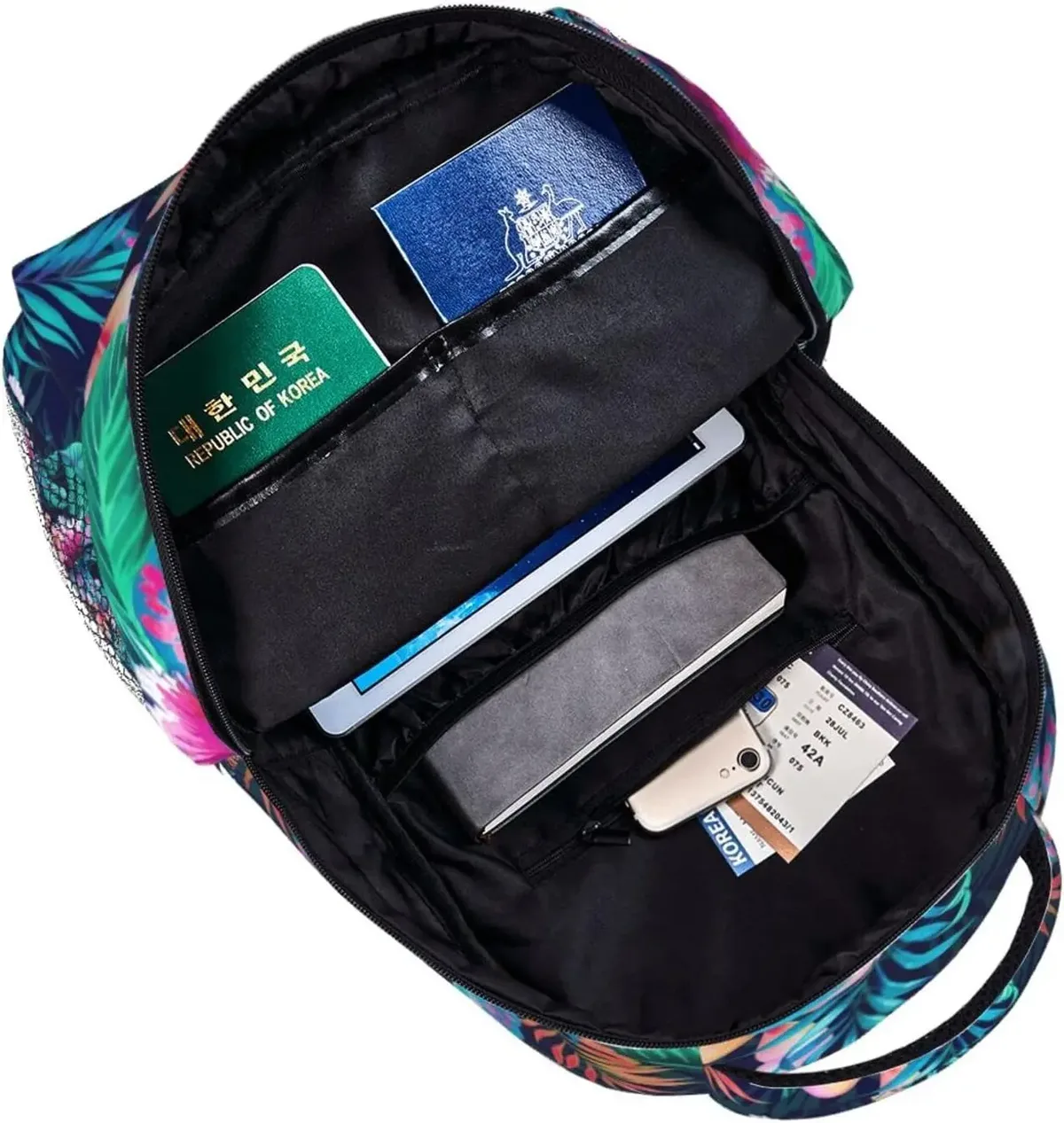 sac à dos hawaïen pour hommes et femmes, sac à dos d'ordinateur, sac à livres, voyage, randonnée, camping, mode, hawaii