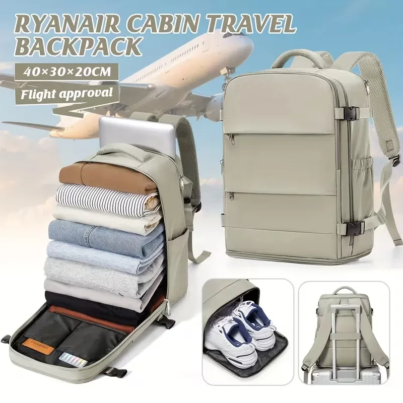 sac à dos de voyage pour ordinateur portable, pour femmes et hommes, bagage à main, pour affaires, université, étanche, pour avion, sac à dos ryanair 40x30x20