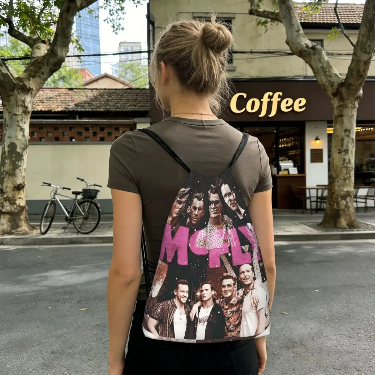 sacs à dos mcfly band, sacs décontractés à cordon, sacs de sport, sacs à livres pour les voyages et l'école
