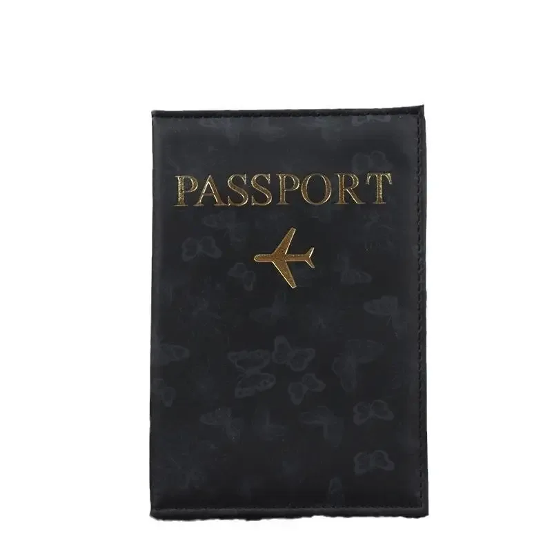 housse de passeport en cuir pu pour hommes et femmes - organiseur - porte-cartes de protection - housses pour documents d'identité - étui de voyage pour passeport 1 pièce