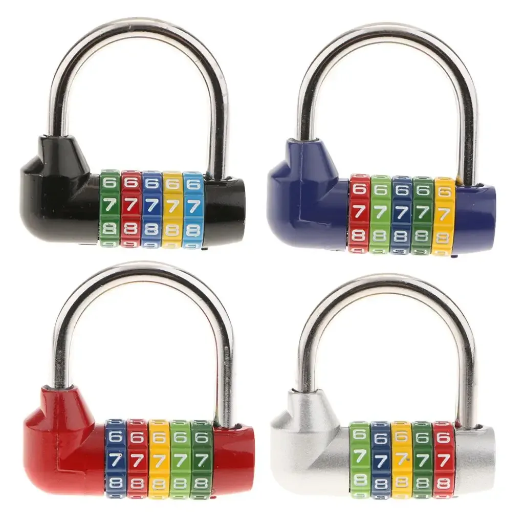 cadenas combiné cinquante chiffres réinitialisable poignée métal brillant rouge vert bleu jaune noir voyage valise sac