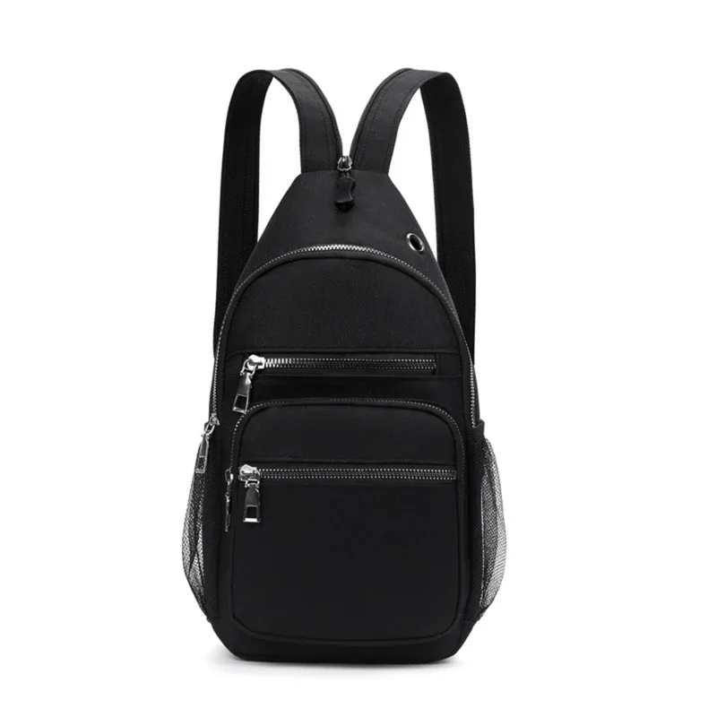 petit sac à dos unisexe à bandoulière, polyvalent, étanche, sac à bandoulière de poitrine, voyage randonnée, sac de jour de grande capacité