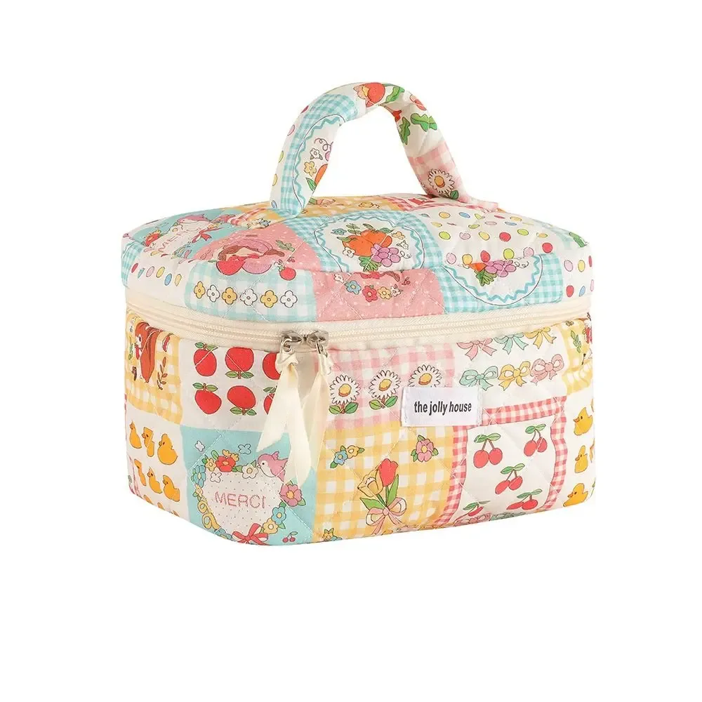 trousse de maquillage de grande capacité, trousse de rangement cosmétique, trousse de toilette à fermeture éclair, trousse de lavage des poudres, trousse de voyage