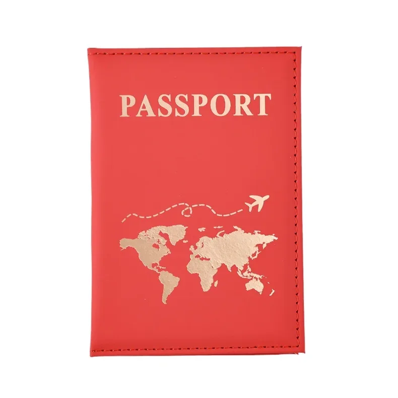 housse de passeport en pu, porte-passeport en cuir souple, porte-cartes de voyage, porte-documents de voyage portable, cadeau pour hommes et femmes