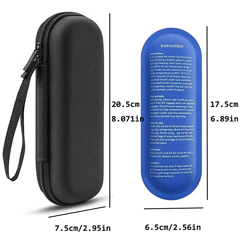 sac de refroidissement à insuline portable, protection à main, sac de rangement étanche pour médicaments diabétiques, pour stylo à insuline, vie et voyages quotidiens