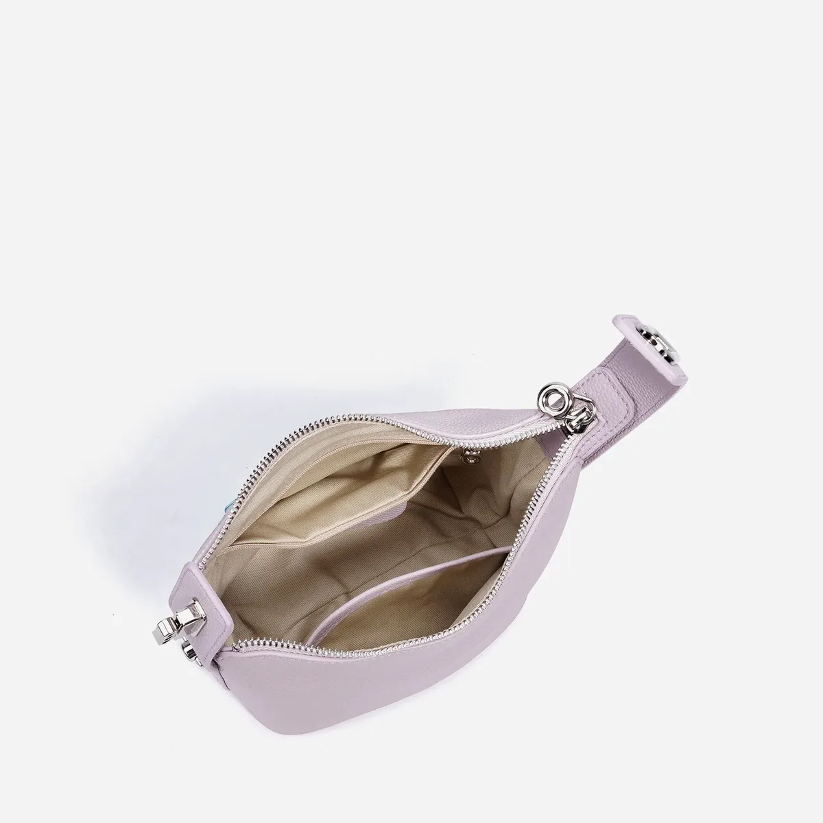 sac à bandoulière hobo pour femme en cuir véritable de luxe avec boucle, sac décontracté pour trajets quotidiens, sacoche pratique pour le déjeuner, sac de voyage croisé