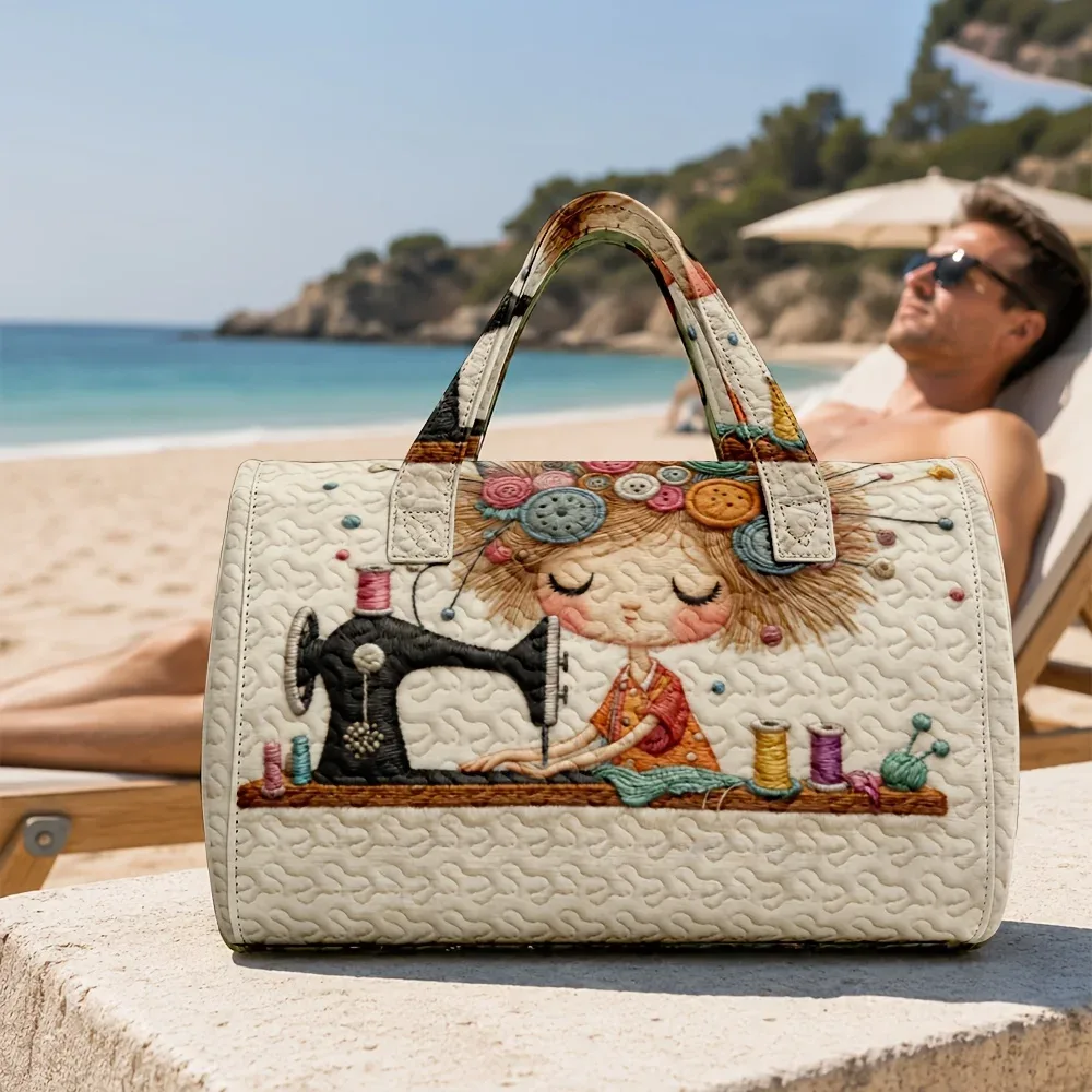 sac de voyage matelassé 3d de grande capacité, sac de cabine pour courts trajets
