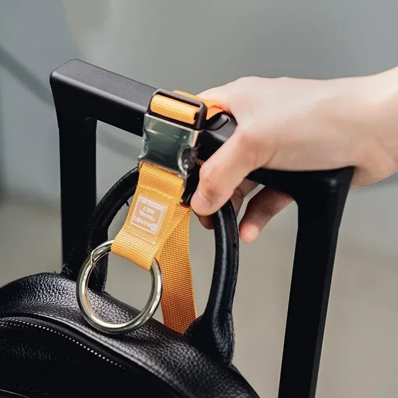 sangles à bagages pratiques, compartiment, crochet externe, sac de randonnée en plein air, boucle suspendue, boîtier de chariot de voyage, sangle de corde de connexion