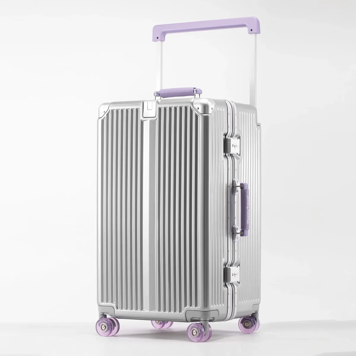 Valise à roulettes grande capacité avec roues pivotantes, serrure TSA, cadre en aluminium rigide, 20/24/26/28 pouces