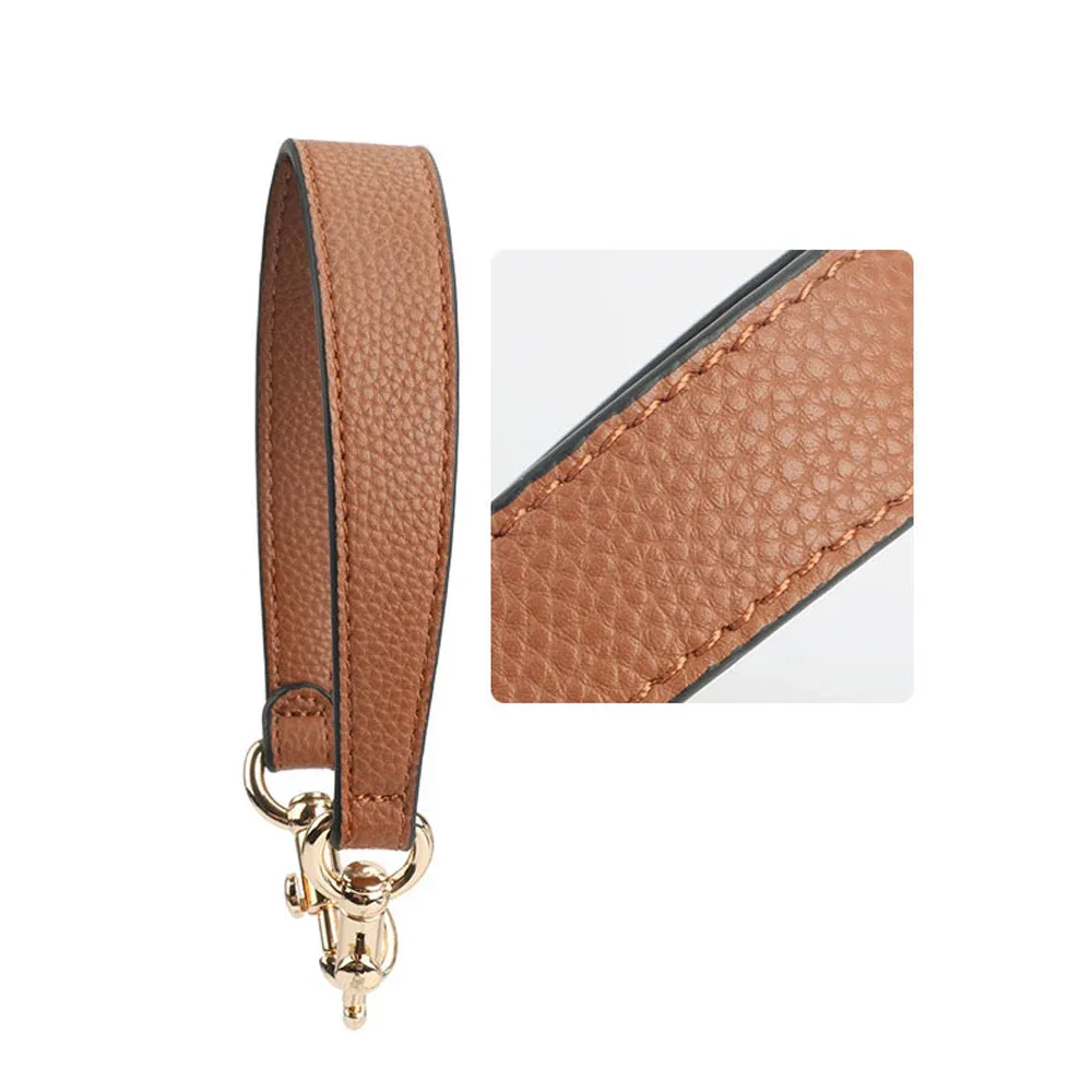 sangle de sac de conception de marque pour sac fourre-tout sous les bras, sacs à main, sangle de sac initiée par la poignée, sangle en cuir vachetta, accessoires de sac